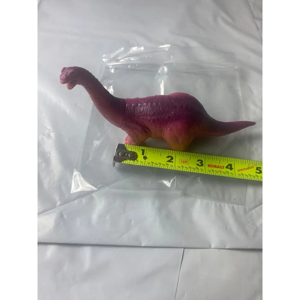 Pink Purple Brachiosaurus Dinosaur Plastic Action Figure Toy 5 Inch Sauropod